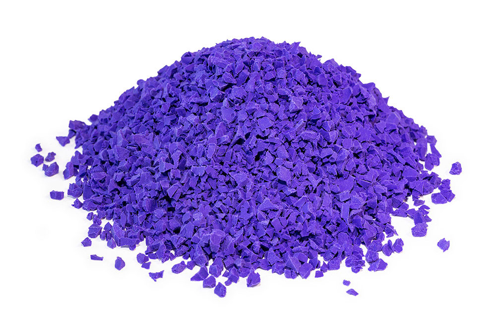 Фиолетовая каучуковая крошка - Фото